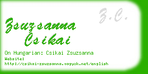 zsuzsanna csikai business card